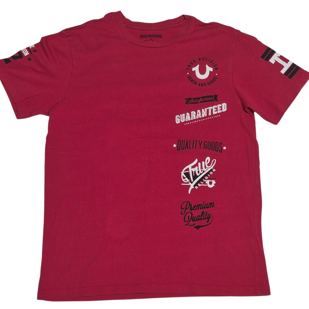 True‎ Religion Men's Red Graphic Short Sleeve Tee